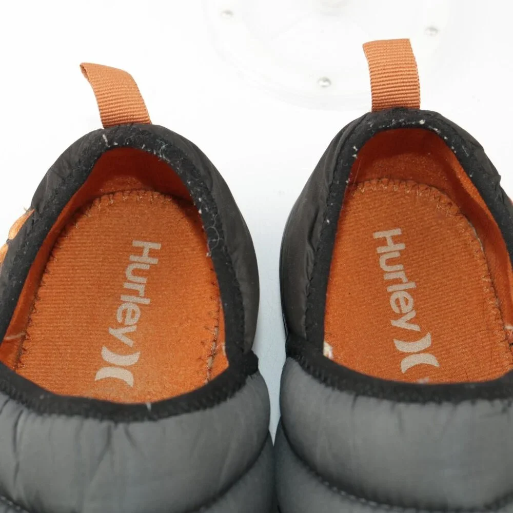 Hurley‎ Mens Puff Chukka Slip On Shoe Size 8.5 Gray Nylon Quilted Casual Winter